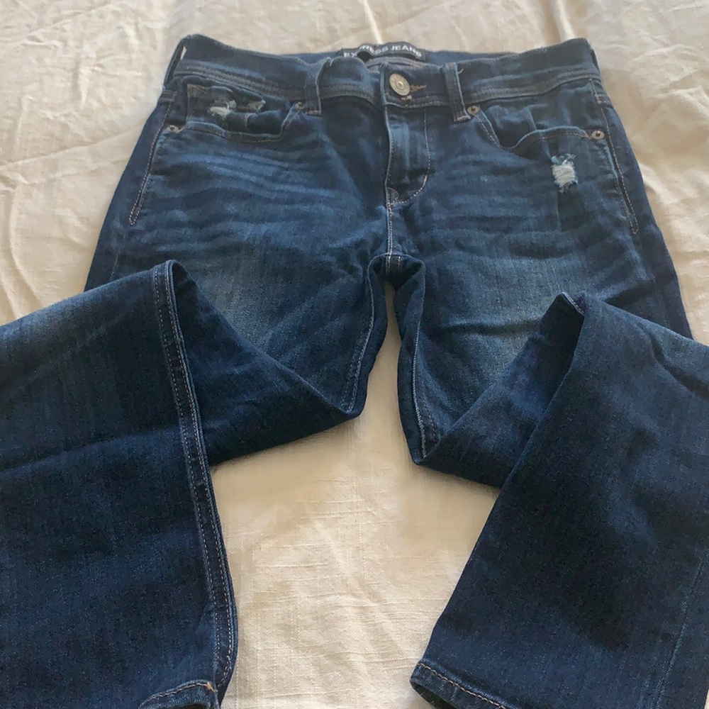 Express Mia cropped mid rise jeggings